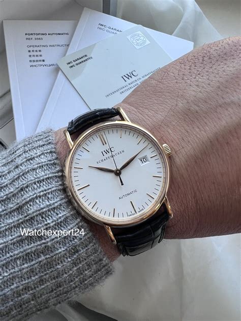 iwc portofino rose gold|iwc portofino rose gold price.